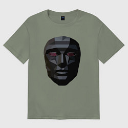 Футболка оверсайз женская Маска босса, цвет: авокадо