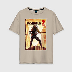 Футболка оверсайз женская Predator 2, цвет: миндальный