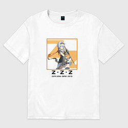 Футболка оверсайз женская Солдат 0 Энби - Zenless Zone Zero, цвет: белый