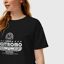 Футболка оверсайз женская USCSS The Nostromo серый, цвет: черный — фото 2