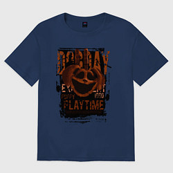 Футболка оверсайз женская Пеклопёс DogDay из Poppy Playtime, цвет: тёмно-синий