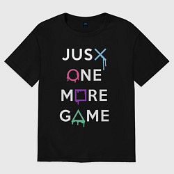 Футболка оверсайз женская Просто еще одна игра, цвет: черный