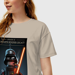 Футболка оверсайз женская Дарт Бендер наследие, цвет: миндальный — фото 2