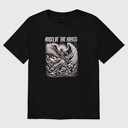 Футболка оверсайз женская Angel of the abyss, цвет: черный