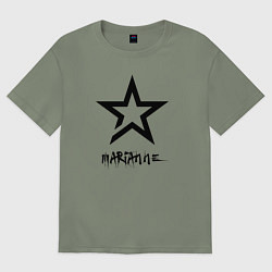 Женская футболка оверсайз Марианна - звезда