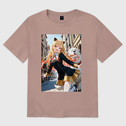 Футболка оверсайз женская Марин Китагава косплей Ани Форджер, цвет: пыльно-розовый