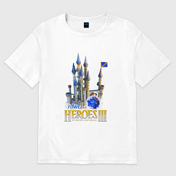 Футболка оверсайз женская Heroes of might and magic 3 Tower, цвет: белый
