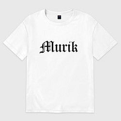 Футболка оверсайз женская Мурманск - мем, цвет: белый