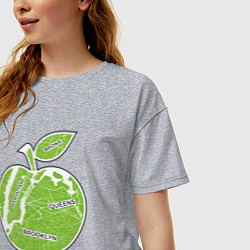 Футболка оверсайз женская Сity of New York, цвет: меланж — фото 2