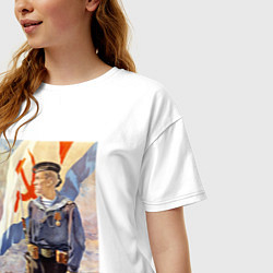 Футболка оверсайз женская Бережем страну родную, цвет: белый — фото 2