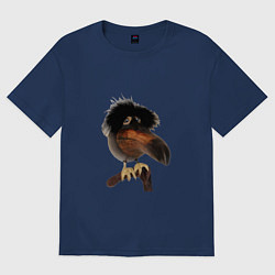 Футболка оверсайз женская Скебоб, цвет: тёмно-синий