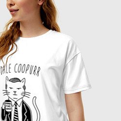 Футболка оверсайз женская Dale Coopurr, цвет: белый — фото 2