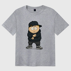 Футболка оверсайз женская Эрик Картман позирует, цвет: меланж
