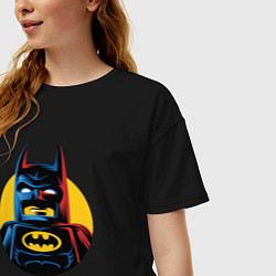 Футболка оверсайз женская Batman look, цвет: черный — фото 2