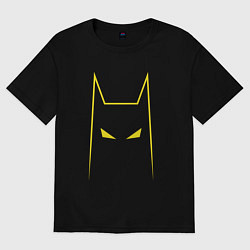 Футболка оверсайз женская Batman minimalism, цвет: черный