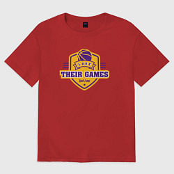 Футболка оверсайз женская Lakers games, цвет: красный