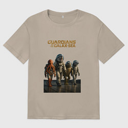 Футболка оверсайз женская Стражи морской галактики, цвет: миндальный