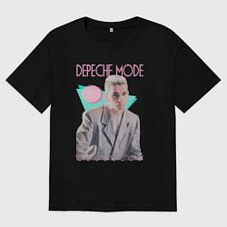 Футболка оверсайз женская Depeche Mode 80s Dave, цвет: черный