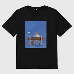 Футболка оверсайз женская Форрест Гамп, цвет: черный