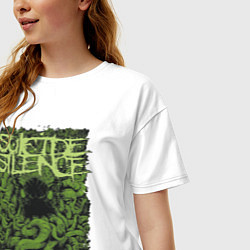 Футболка оверсайз женская Suicide Silence, цвет: белый — фото 2