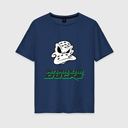 Футболка оверсайз женская HC Anaheim Ducks Art, цвет: тёмно-синий