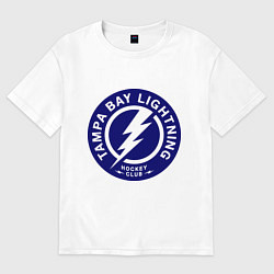 Футболка оверсайз женская HC Tampa Bay Lightning, цвет: белый
