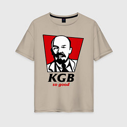 Футболка оверсайз женская KGB: So Good, цвет: миндальный