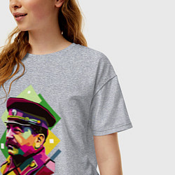 Футболка оверсайз женская Stalin Art, цвет: меланж — фото 2