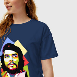 Футболка оверсайз женская Che Guevara Art, цвет: тёмно-синий — фото 2