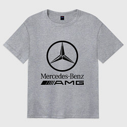 Футболка оверсайз женская AMG, цвет: меланж