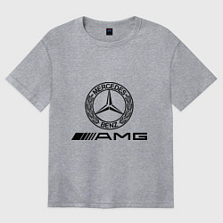 Футболка оверсайз женская AMG, цвет: меланж