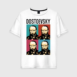 Футболка оверсайз женская Dostoevsky, цвет: белый