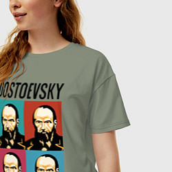 Футболка оверсайз женская Dostoevsky, цвет: авокадо — фото 2