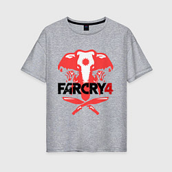 Футболка оверсайз женская Far Cry 4, цвет: меланж