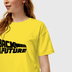 Футболка оверсайз женская Back to the future, цвет: желтый — фото 2