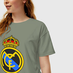 Футболка оверсайз женская Real Madrid, цвет: авокадо — фото 2