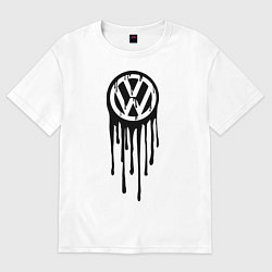 Футболка оверсайз женская Volkswagen, цвет: белый