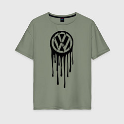 Футболка оверсайз женская Volkswagen, цвет: авокадо