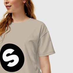 Футболка оверсайз женская Spinnin records, цвет: миндальный — фото 2