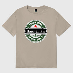 Футболка оверсайз женская Hanneman, цвет: миндальный