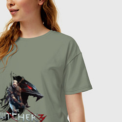 Футболка оверсайз женская The Witcher 3, цвет: авокадо — фото 2