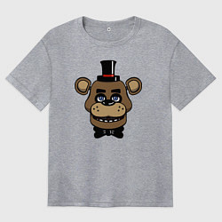 Футболка оверсайз женская Freddy FNAF, цвет: меланж