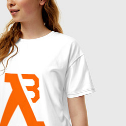 Футболка оверсайз женская Half-Life 3: Orange, цвет: белый — фото 2