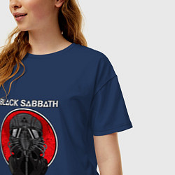 Футболка оверсайз женская Black Sabbath: Toxic, цвет: тёмно-синий — фото 2