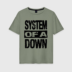 Женская футболка оверсайз System Of A Down