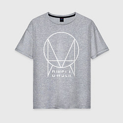 Футболка оверсайз женская OWSLA, цвет: меланж