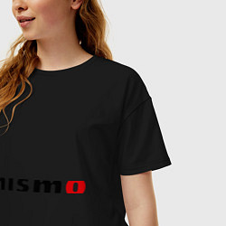 Футболка оверсайз женская Nismo, цвет: черный — фото 2