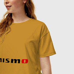 Футболка оверсайз женская Nismo, цвет: горчичный — фото 2