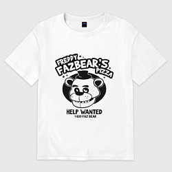 Футболка оверсайз женская Freddy Fazbear's Pizza, цвет: белый