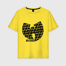 Футболка оверсайз женская Wu-Tang Clan: Symbol, цвет: желтый